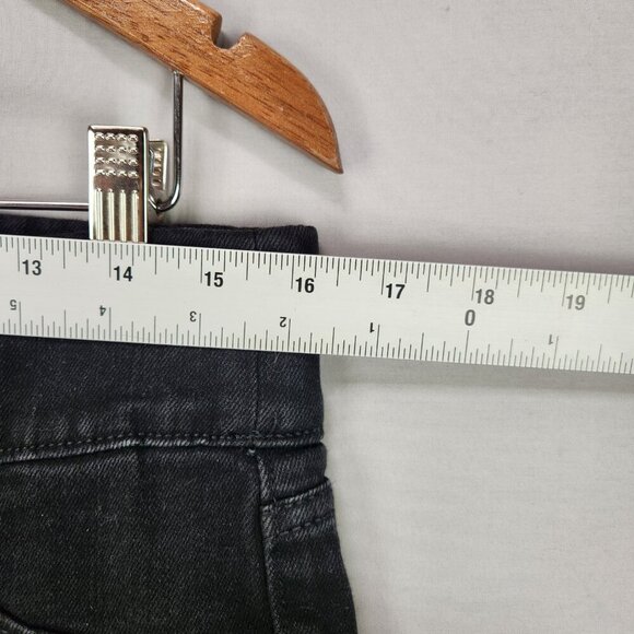 Old Navy Mid Rise Rockstar Super Skinny Jeggings Women's 10 Denim Black Stretch - Picture 3 of 10